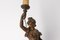 French Spelter Woman with Roses Table Lamp, 1890s 7