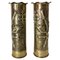 French World War I Brass Thistle and Cross of Lorraine Shells Casing, 1890s, Set of 2, Image 1