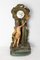 Antique French Mantel Set Clock in Bronze and Marble, 1890s, Set of 3, Image 2
