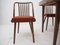 Czechoslovakian Suman Chairs and Table from Thonet, 1960s, Set of 5, Image 17