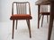 Sedie e tavolo Suman di Thonet, Cecoslovacchia, anni '60, set di 5, Immagine 17