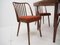 Czechoslovakian Suman Chairs and Table from Thonet, 1960s, Set of 5 13