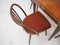 Czechoslovakian Suman Chairs and Table from Thonet, 1960s, Set of 5, Image 4