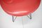Sedie da pranzo Mid-Century in fibra di vetro rossa di M. Navratil, anni '60, Immagine 5