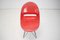 Chaises de Salle à Manger Mid-Century en Fibre de Verre Rouge par M. Navratil, 1960s 3