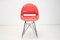 Mid-Century Red Design Fiberglass Dining Chairs by M. Navratil, 1960s 2