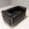 Lc2 Great Comfort 2-Sitzer Ledersofa von Le Corbusier, 1980er 3