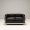 Lc2 Great Comfort 2-Seater Leather Sofa attributed to Le Corbusier, 1980s 2