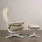 Leather Lounge Chair and Footstol attributed to Natuzzi, Italy, 2000s, Set of 2 4