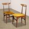 Chairs in Stained Beech, Italy, 1960s, Set of 2 3