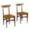 Chairs in Stained Beech, Italy, 1960s, Set of 2 1
