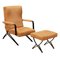 Recliner Armchair with Footrest, Italy, 1960s, Set of 2, Image 1