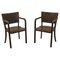 Bentwood Writing Desk Armchairs, Czechoslovakia, 1950s, Set of 2, Image 1