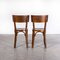 Deep Back Bistro Dining Chairs in Walnut from Baumann, 1950s, Set of 2 6