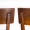 Deep Back Bistro Dining Chairs in Walnut from Baumann, 1950s, Set of 2 2