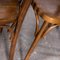 Crescent Back Bistro Dining Chairs in Walnut from Baumann, 1950s, Set of 4 7