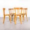 Dining Chairs in Beech from Baumann, 1950s, Set of 4 3