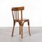 Dining Chairs in Dark Oak from Baumann, 1950s, Set of 4 6