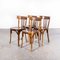 Dining Chairs in Dark Oak from Baumann, 1950s, Set of 4 5