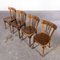 Dining Chairs in Dark Oak from Baumann, 1950s, Set of 4 4