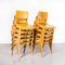 Beech Stacking Dining Chairs from Casala, 1950s, Set of 10 7