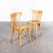 Luterma Blonde Dining Chairs in Oak and Bentwood by Marcel Breuer, 1950s, Set of 2 1