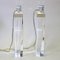 Vintage Rectangular Clear Acrylic Glass Table Lamps, 1970s, Set of 2 4