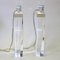 Vintage Rectangular Clear Acrylic Glass Table Lamps, 1970s, Set of 2, Image 4