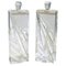 Vintage Rectangular Clear Acrylic Glass Table Lamps, 1970s, Set of 2 1