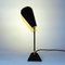 Black and Classic Coneshaped Metal Table Lamp, Sweden, 1950s, Image 4