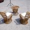Italian Armchairs and Table in Bamboo, Set of 3 5