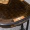 Ferdinando Pogliani Inlaid Desk Table Ebony-stained Wood Inlaid, Italy, 1800s 6