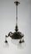 Lampada a sospensione Liberty vintage a quattro luci, Immagine 3