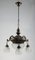 Lampada a sospensione Liberty vintage a quattro luci, Immagine 1