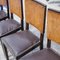 Italian Art Deco Chairs in Leather, Set of 5 8