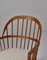 Scandinavian Modern Windsor Chair in Patinated Ash and White Bouclé by Hans J. Wegner, 1940s 11