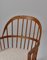 Scandinavian Modern Windsor Chair in Patinated Ash and White Bouclé by Hans J. Wegner, 1940s, Image 11