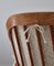 Scandinavian Modern Windsor Chair in Patinated Ash and White Bouclé by Hans J. Wegner, 1940s 6