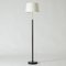 Mid-Century Stehlampe aus Leder, 1960er 1