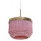 Lámpara de techo modelo T601 en rosa de Hans-Agne Jakobsson, años 60, Imagen 1