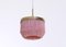 Pink Model T601 Ceiling Lamp by Hans-Agne Jakobsson, 1960s 7