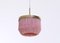Pink Model T601 Ceiling Lamp by Hans-Agne Jakobsson, 1960s, Image 7