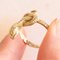 Vintage Serpent Ring in 14k Yellow Gold, 1960s 9