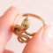 Bague Serpent Vintage en Or Jaune 14k, 1960s 10