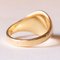Vintage 18k Yellow Gold and Engraved Signet Ring, Image 6