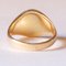 Vintage 18k Yellow Gold and Engraved Signet Ring, Image 5