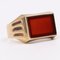 Vintage Mens Ring in 8k Gold and Corniola, 1950s 1