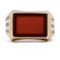 Vintage Mens Ring in 8k Gold and Corniola, 1950s 3