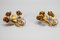 Ganci appendiabiti in metallo dorato, Italia, anni '60, set di 2, Immagine 8