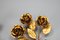 Ganci appendiabiti in metallo dorato, Italia, anni '60, set di 2, Immagine 4